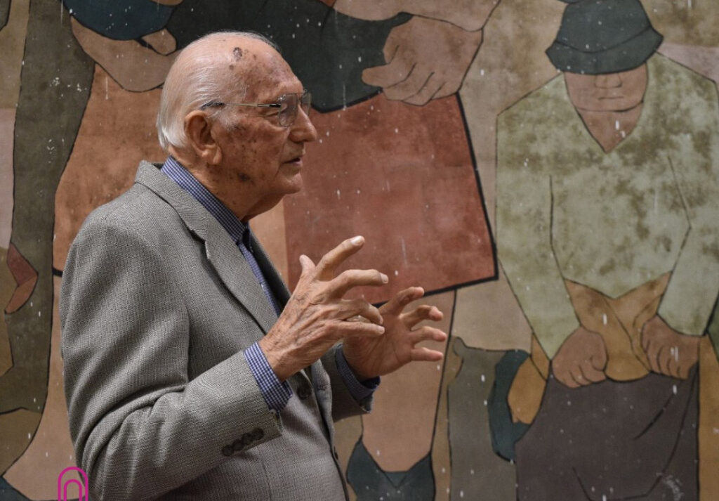 Facultad de Ciencias Económicas rinde homenaje al mural "El Nacimiento del Chaco" y da inicio a su restauración